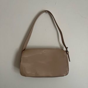 Nude Vinyl mini shoulder bag